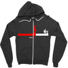 line Zipper Hoodie