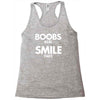 boobs real smile fake Racerback Tank