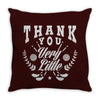 thank you very little Throw Pillow