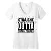 straight outta tilted towers Women's V-Neck T-Shirt