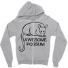 awesome possum Zipper Hoodie