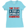 star spangled hammered Ladies Fitted T-Shirt