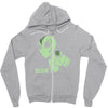 alien believe space sci fi ufo nerd Zipper Hoodie