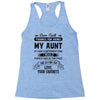 Dear Aunt, Thanks For Being My Aunt Racerback Tank