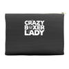 crazy boxer lady Accessory Pouches