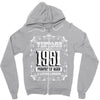 vintage made in 1951 perfectly aged a living legend Zipper Hoodie