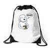 smart dog Drawstring Bags