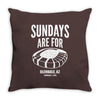 sundays are for football foot ball Throw Pillow