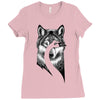 beauty or beast Ladies Fitted T-Shirt