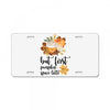 but first pumpkin space latte License Plate