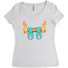 high tooths with joint Women's Triblend Scoop T-shirt