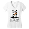 panda surprise Women's V-Neck T-Shirt