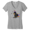 hit me Women's V-Neck T-Shirt