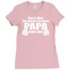 what world's greatest papa Ladies Fitted T-Shirt
