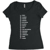 beard length chart funny professor grandpa mustache humor Women's Triblend Scoop T-shirt
