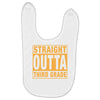 straight outta third grade Baby Bibs