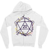 20 Dice Flowers Zipper Hoodie