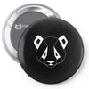 Geometric Panda Pin-back button