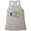 facebook parody beer thumbs up   people like this mens white t shirt Racerback Tank