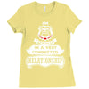 I Am Bulldog Actually In A Very Commited Relationship Ladies Fitted T-Shirt