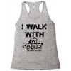 i walk with wasd Racerback Tank