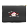 December Peeking Out Baby Girl Accessory Pouches