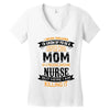 Super Cool Mom Of A Freaking Awesome Nurse Women's V-Neck T-Shirt