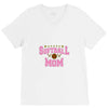 softball mom glitter V-Neck Tee
