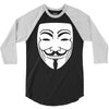 anonymous mask 3/4 Sleeve Shirt