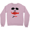 visage joker yeux ferm&eacute;s Crewneck Sweatshirt