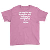 if you can read this put me back on my horse Youth Tee