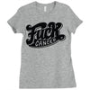 fuck cancer (2) Ladies Fitted T-Shirt