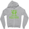 sham rocker shamrock Zipper Hoodie