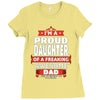 proud daughter dad Ladies Fitted T-Shirt