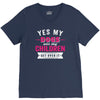 yes dogs are my children. get over it V-Neck Tee