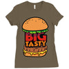 big tasty Ladies Fitted T-Shirt