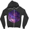 d20 galaxy Zipper Hoodie