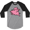 flying pig 3/4 Sleeve Shirt