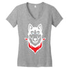 Siberian Husky Women's V-Neck T-Shirt