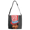 eye of the tiger man Adjustable Strap Totes