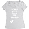 I Can't Keep Calm I'm Pregnant Women's Triblend Scoop T-shirt