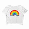 Peace &amp; Love Crop Top