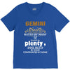 Gemini Hated By Many Wanted By Plenty Disliked By Some Confronted By N V-Neck Tee