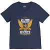 All Men Are Created Equal But Only The Best Are Born In November V-Neck Tee