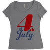 4th of july Women's Triblend Scoop T-shirt