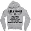 Libra Woman Zipper Hoodie