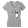 kiss my soft ass Women's V-Neck T-Shirt