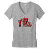 deadpool family portrait Women's V-Neck T-Shirt