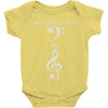all about that bass no treble Baby Onesie