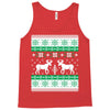 reindeer christmas ugly sweater Tank Top